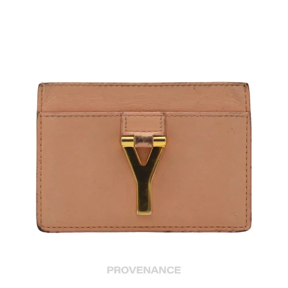 🔴 Saint Laurent Paris SLP YSL Cardholder Wallet - Blush